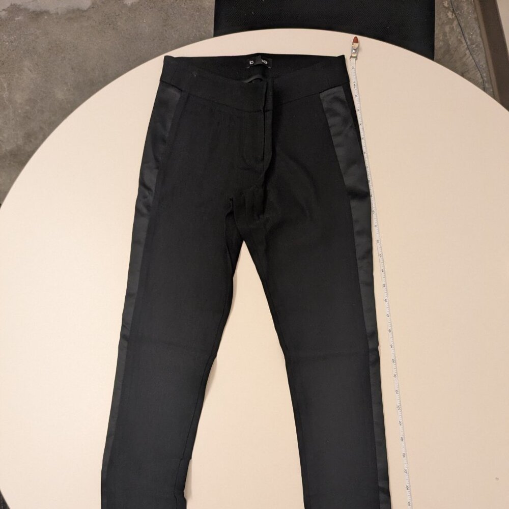 Bebe - Satin Side Stripe Tapered Tuxedo Pant - Size 2